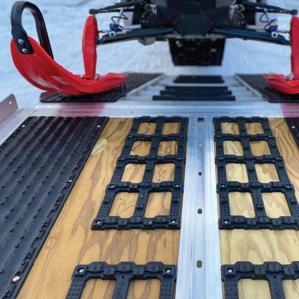 Innovative 2-Pc Snowmobile Traction Set - Trax Grabber for Effortless Loading