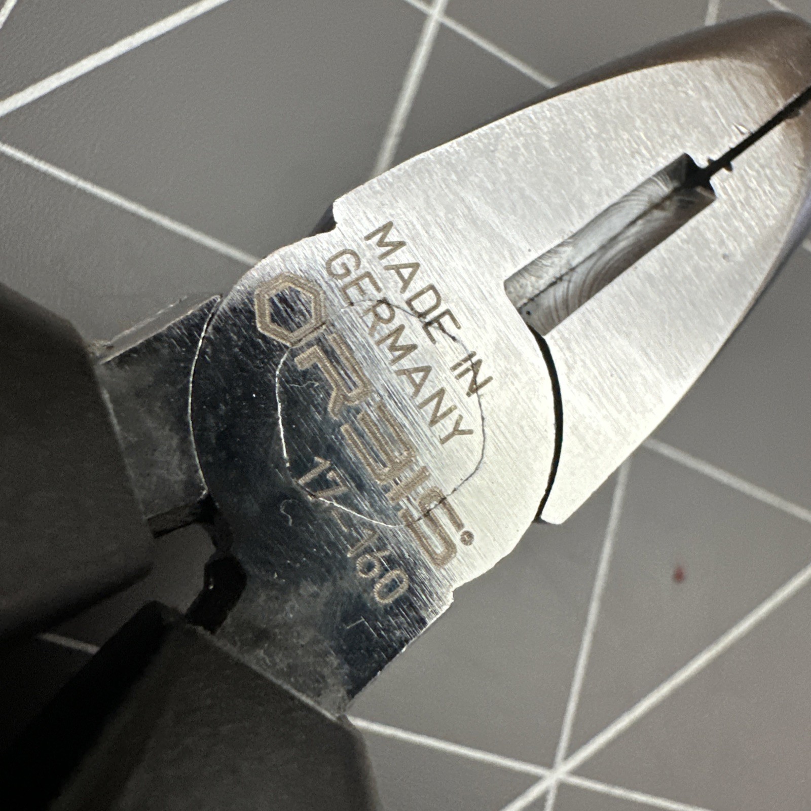 Orbis Germany Pliers Offset Bent Nose Electrical Pliers, 6-1/4” Made In Germany