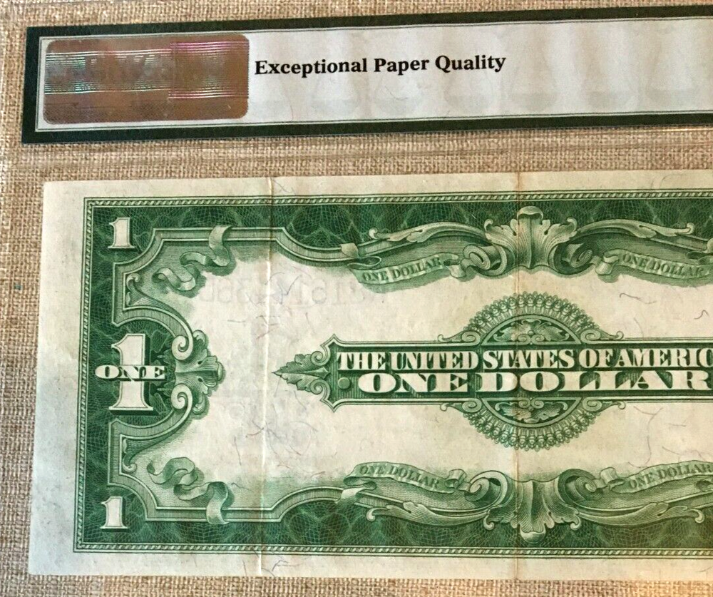 1923 $1 SILVER CERTIFICATE US LARGE NOTE PMG40 EPQ, EXTREMELY FINE 9342