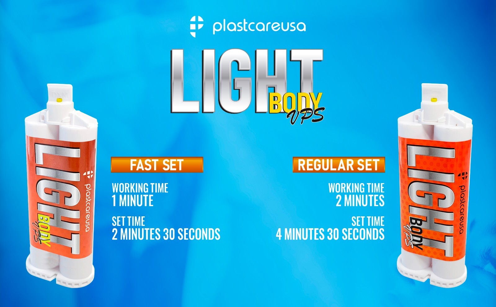 Dental VPS Impression Material Light/Heavy Body - Fast/Regular Set Alginate PVS