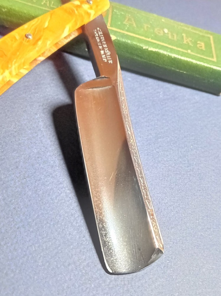 Vintage sstraight razor "Areuka" Solingen