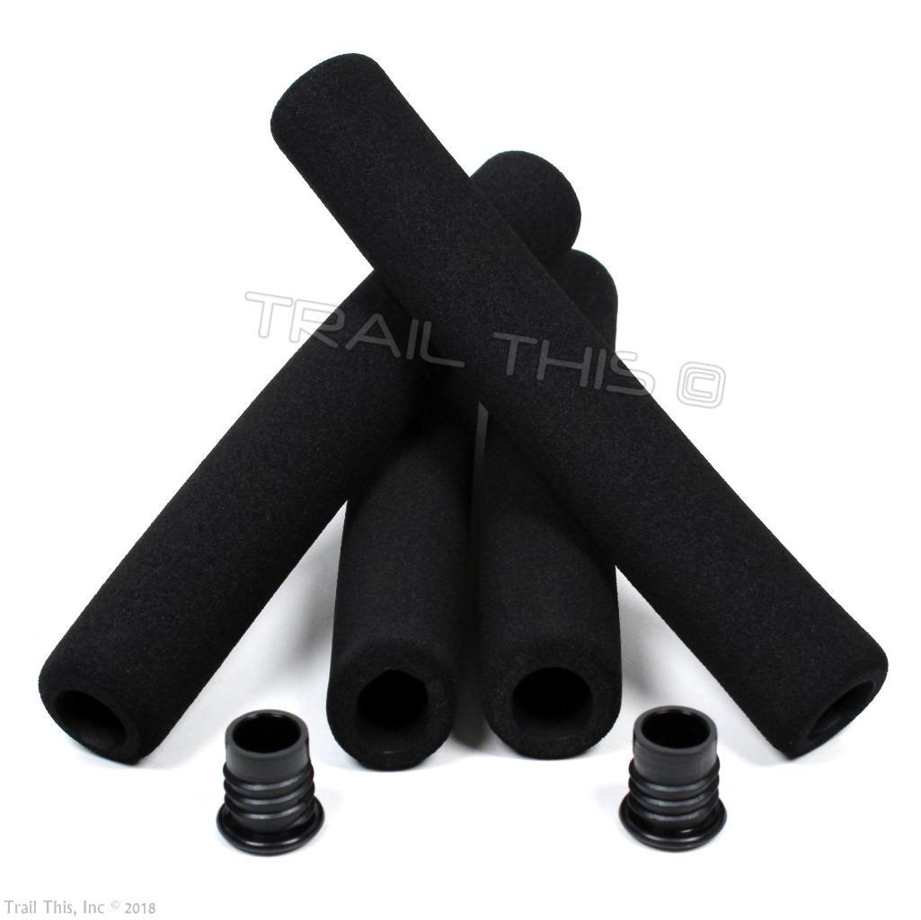 Sunlite Road Bicycle Foam Rubber Grips Pad Set for Drop Bar Handlebar + End Caps