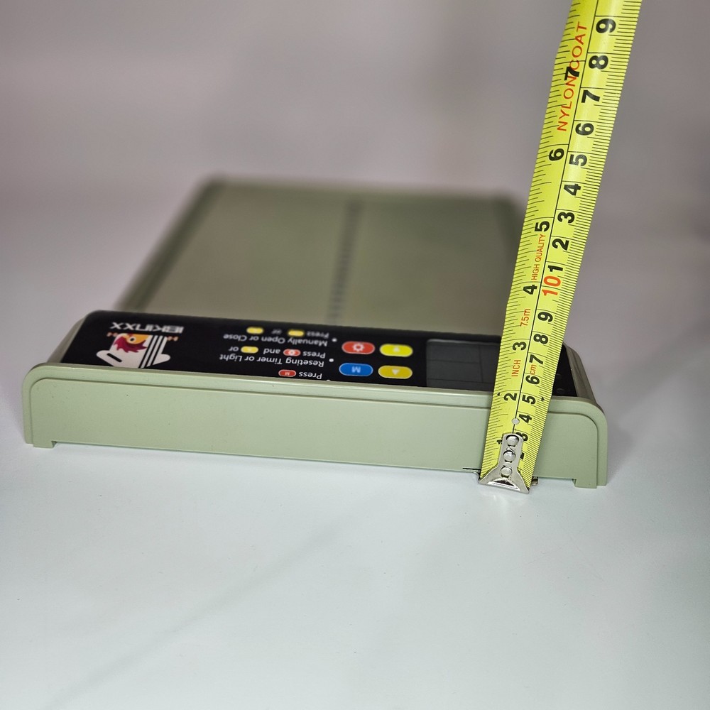 Ibkinxx Automatic Solar Powered Chicken Coop Door 4 Modes, Timer & Light Sensor