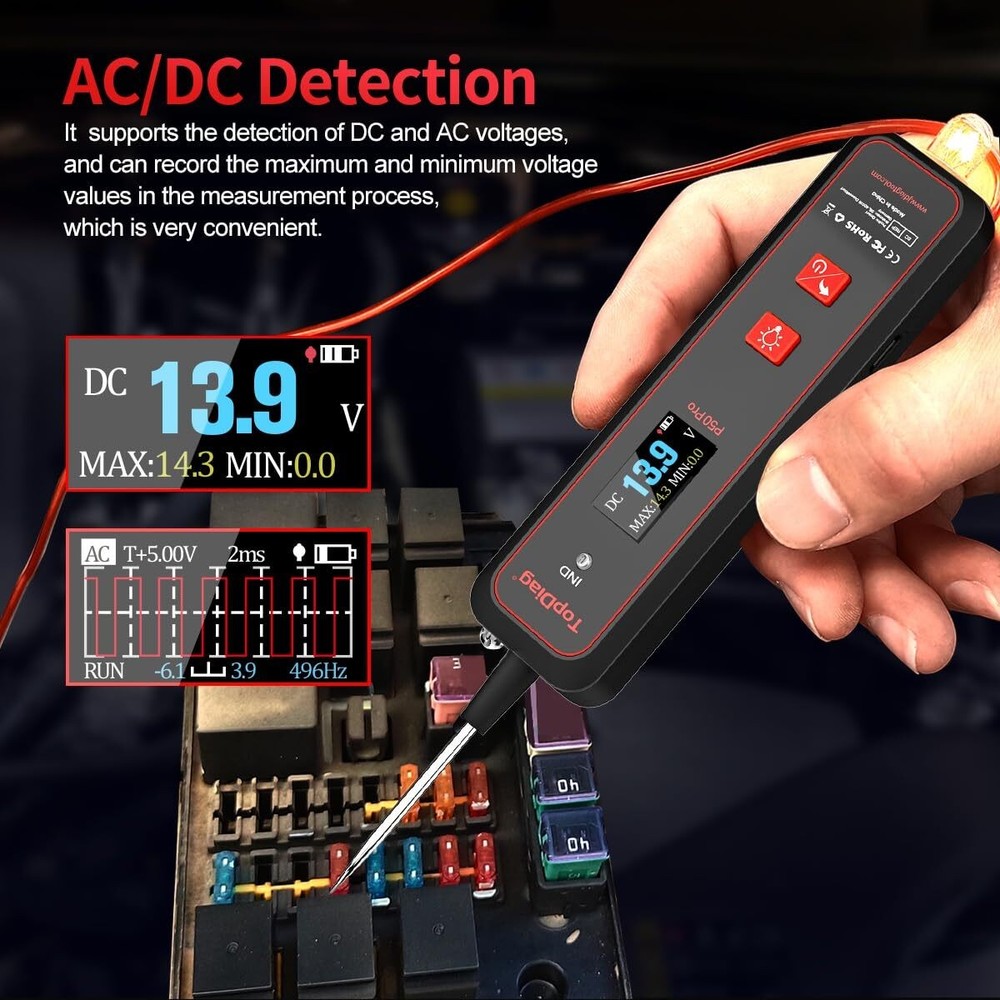 Electrical Testing Tool Compact Design Multiple Functions for Car Diagnostics US
