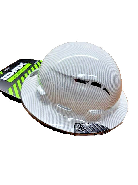 Lift Safety iDAX - Vented Hard Hat - WHITE Carbon HIDV-24CW