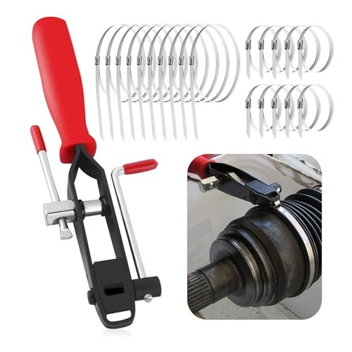 Thickened CV Boot Clamp Tool Kit,CV Joint Ear Clamp Pliers with 20 CV Boot