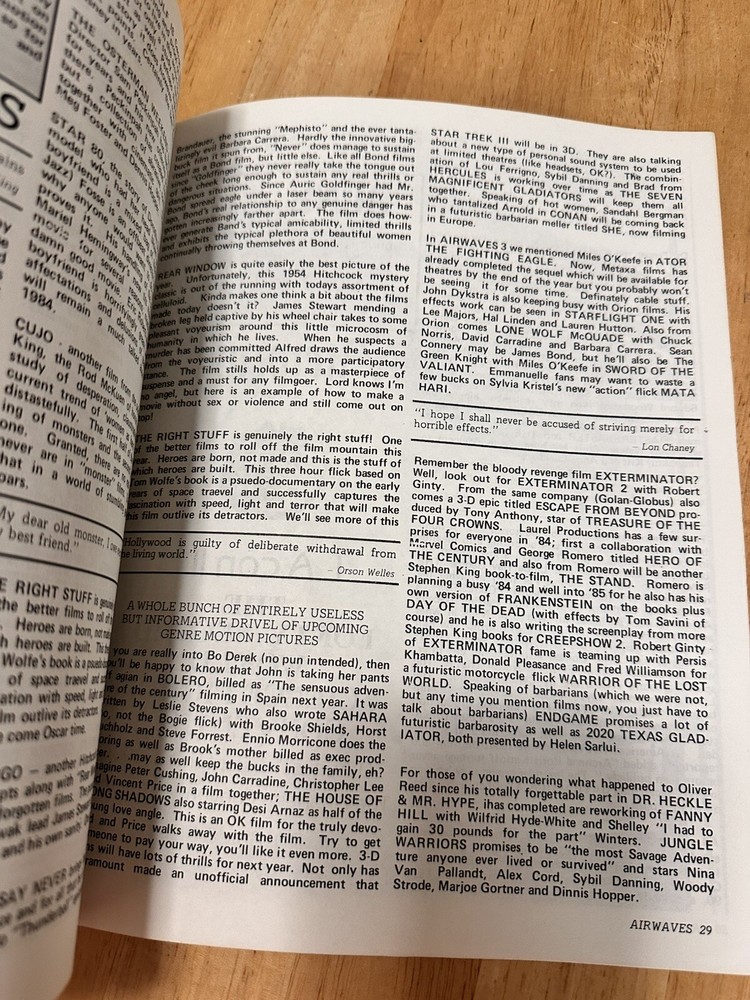 #1S Last issue AIRWAVES 1984