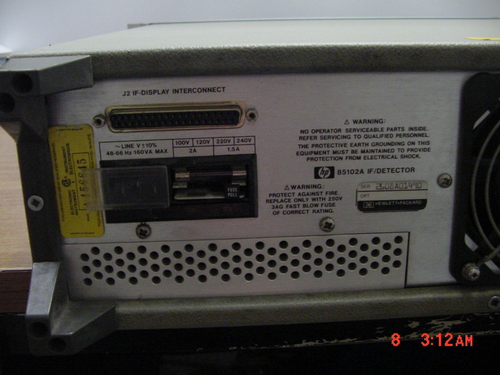 HP / Agilent 8510A 85102A Network Analyzer IF / Detector Section