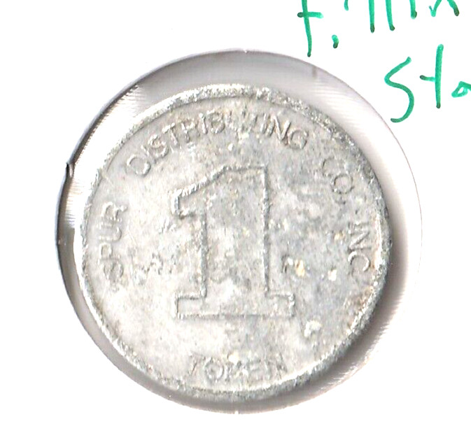 Trade Token Spur Filling Stations 1/4 Cent