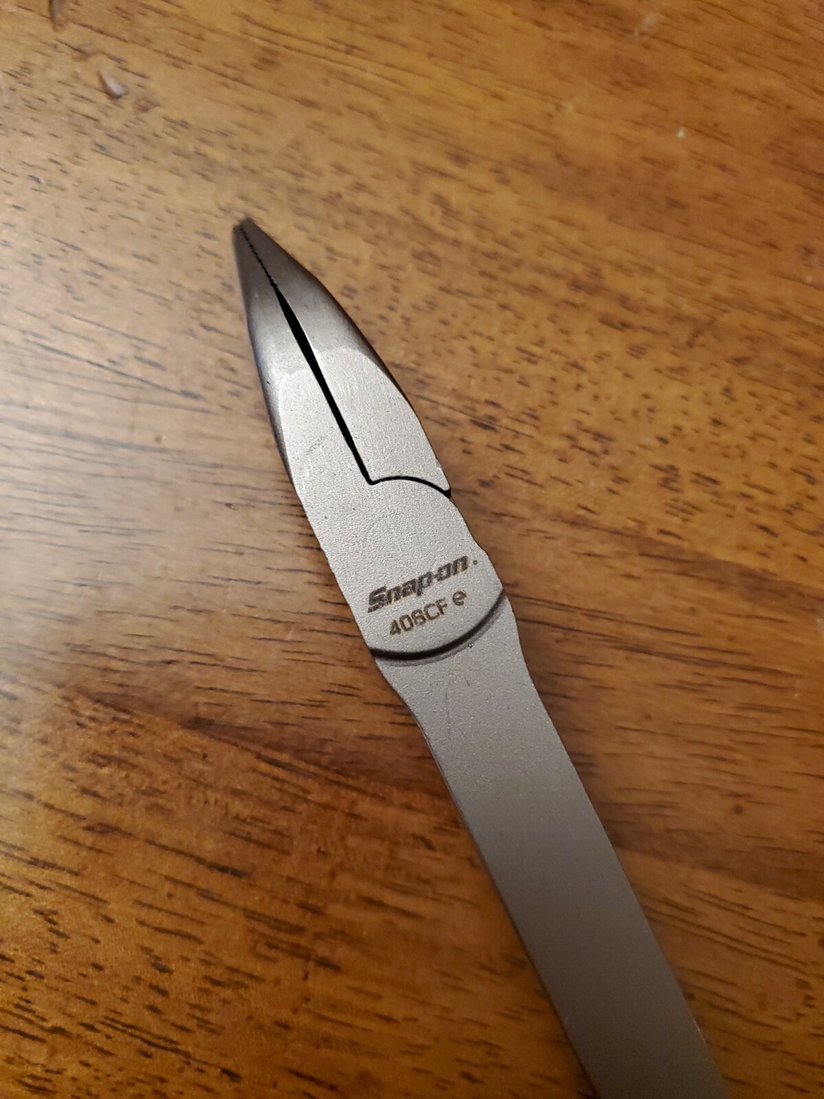 *NEW* Snap On 408CF - 9” Red Stork Bent Needle Nose Pliers FREE SHIPPING