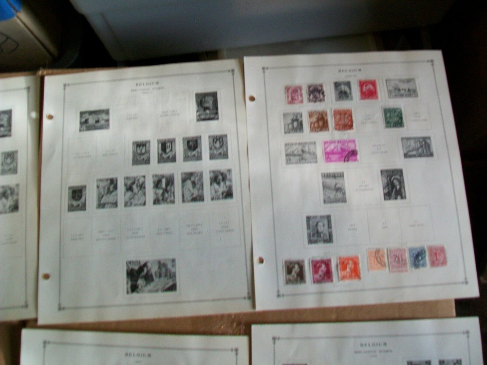 1944 - 1954 Belgium Stamp Sheets Lot 72