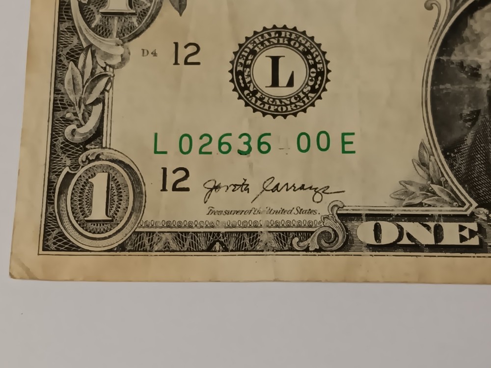 $1 US Misprint Missing Digit Wirh Other Issues : Free Shipping