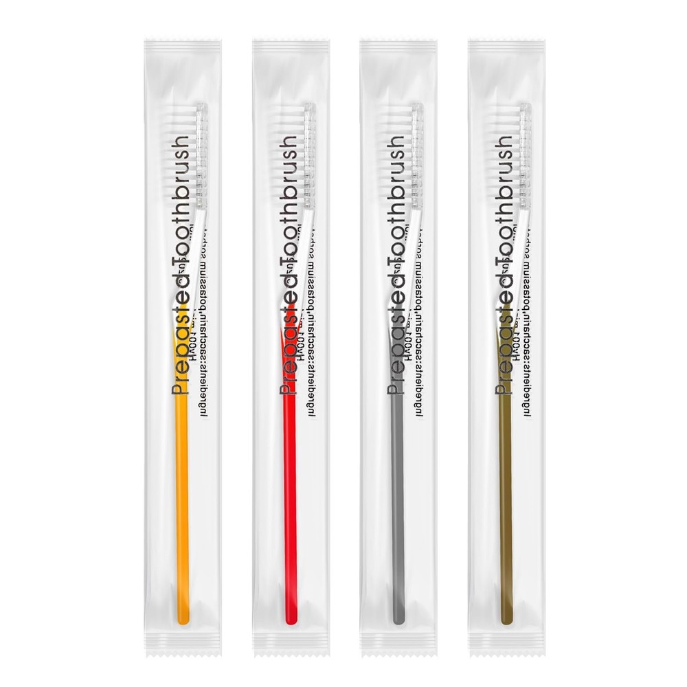 20pcs Prepasted Disposable Toothbrushes Bulk Individually Wrapped Pre Pasted ...
