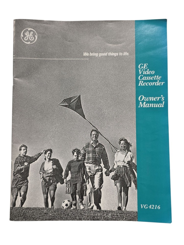 GE VG4216 VCR Original Users Guide Manual 1991