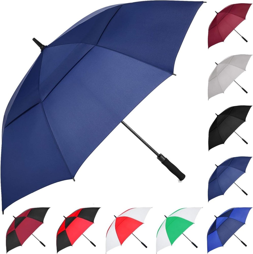 Extra Large Golf Umbrella, 54/62/68/72 Inch Automatic Open, Oversize Double C...