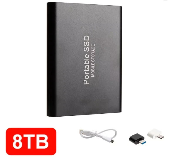 8TB External Hard Drive Portable USB Storage High Speed Data Backup