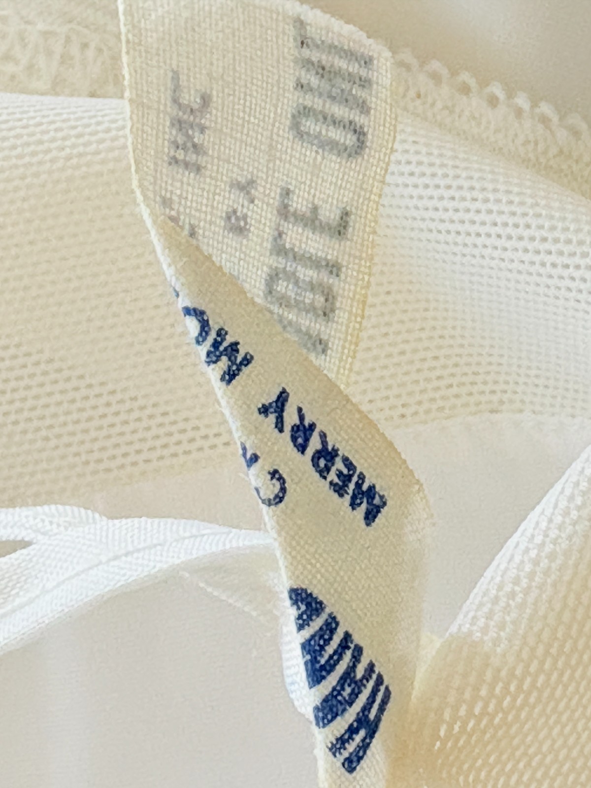 MERRY MODEL ~ Wedding Dress Petticoat Slip White Full ~ Large, 34" waist