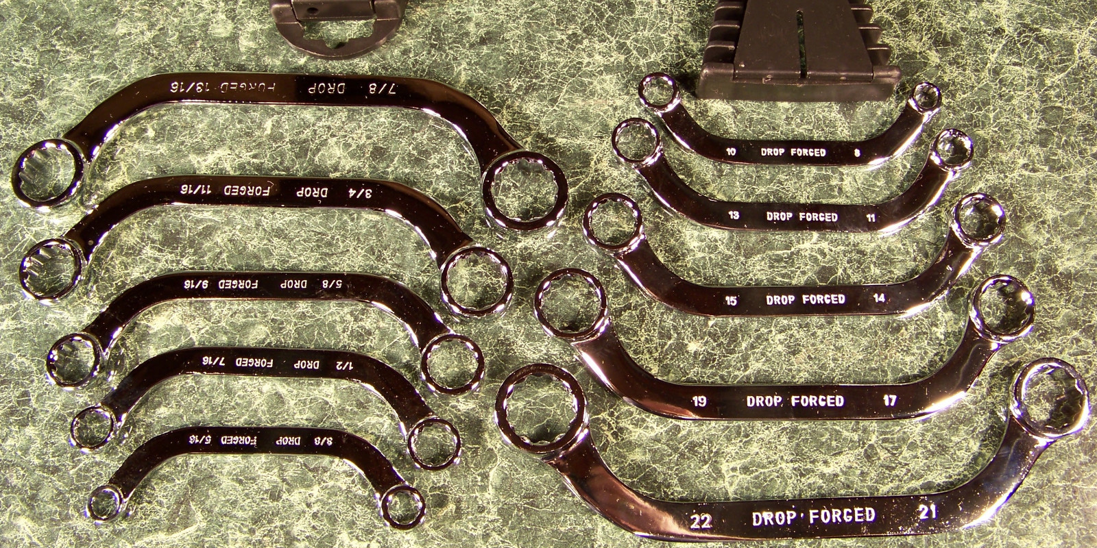 10pc Half Moon C Shaped Obstruction Wrench Set SAE and METRIC Close Quarter