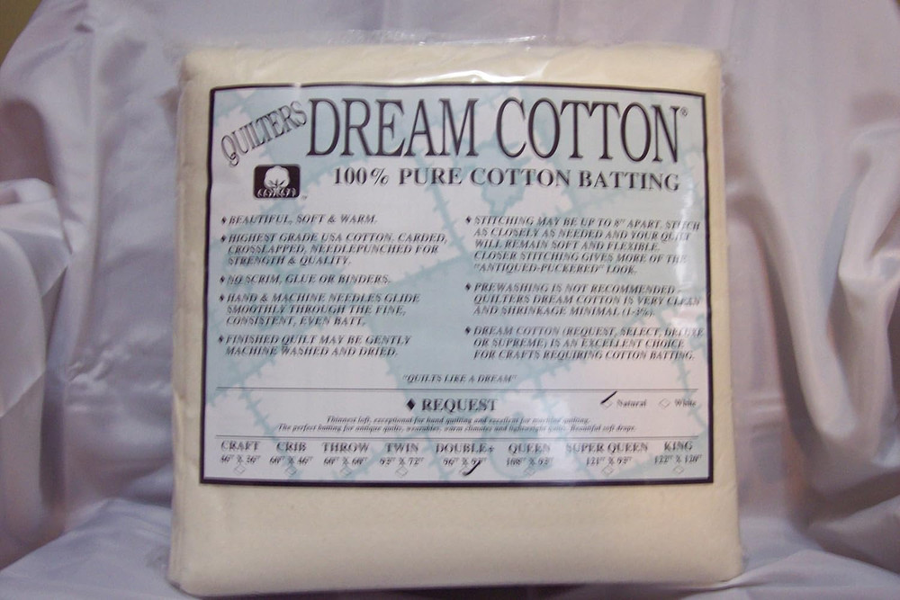 Quilters Dream Natural Cotton Request Batting (96'' X 93'') Double
