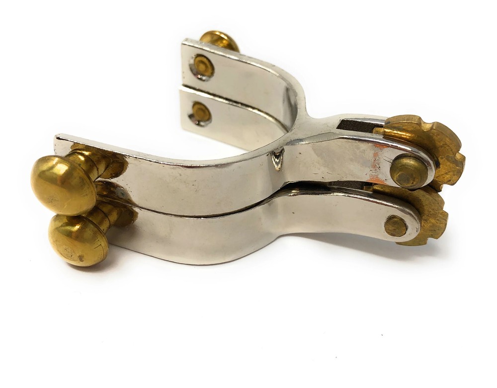 AJ Tack Nickle Plated Baby Spurs