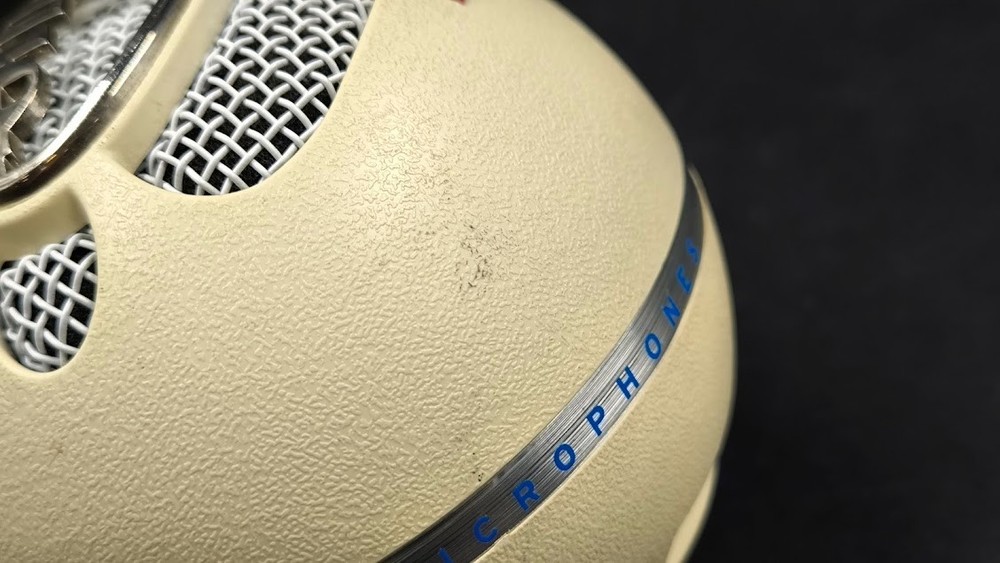 Blue Snowball USB Microphone Used Working White