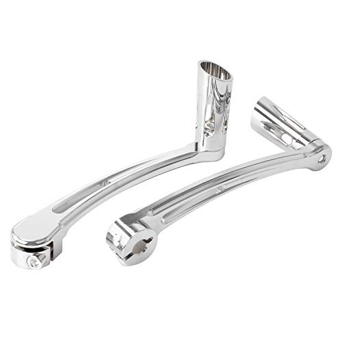 Motorcycle Chrome Heel Toe Shift Lever with 1997-2017 Chrome Shift Lever