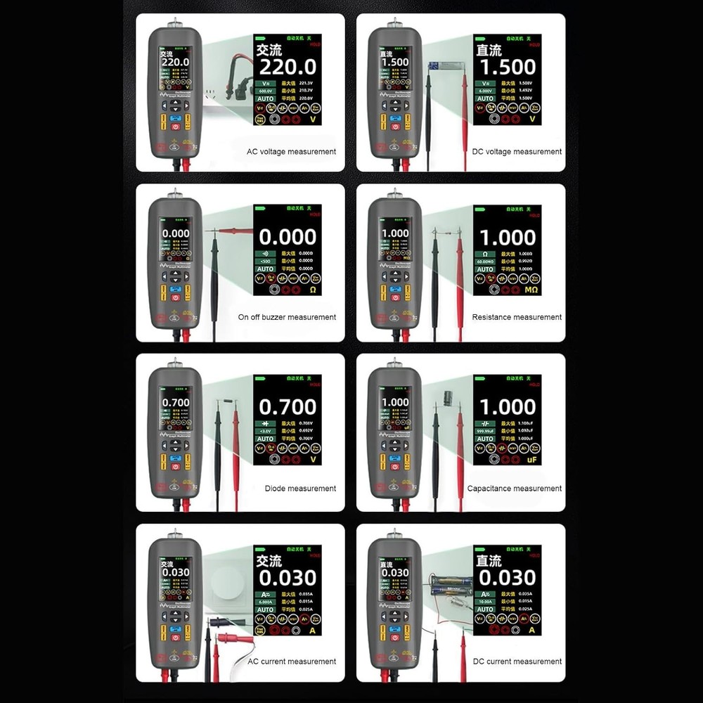 BSIDE Digital Oscilloscope Multimeter Handheld Current Voltage Ohm Diode Tester