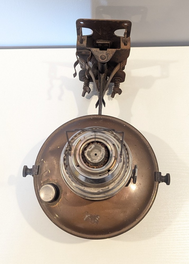 Aladdin Kerosene Caboose Lamp Model C Wall Mount Bracket Railroad Lantern