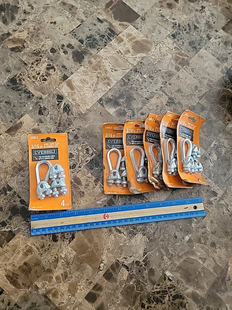 Everbilt Clamp Set Zinc-Plated 3/16" 140 252