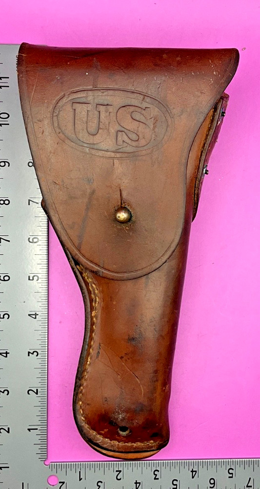 ORIGINAL US MARKED WW1 WW2 1911 LEATHER HOLSTER GRATON & KNIGHT CO (#383)