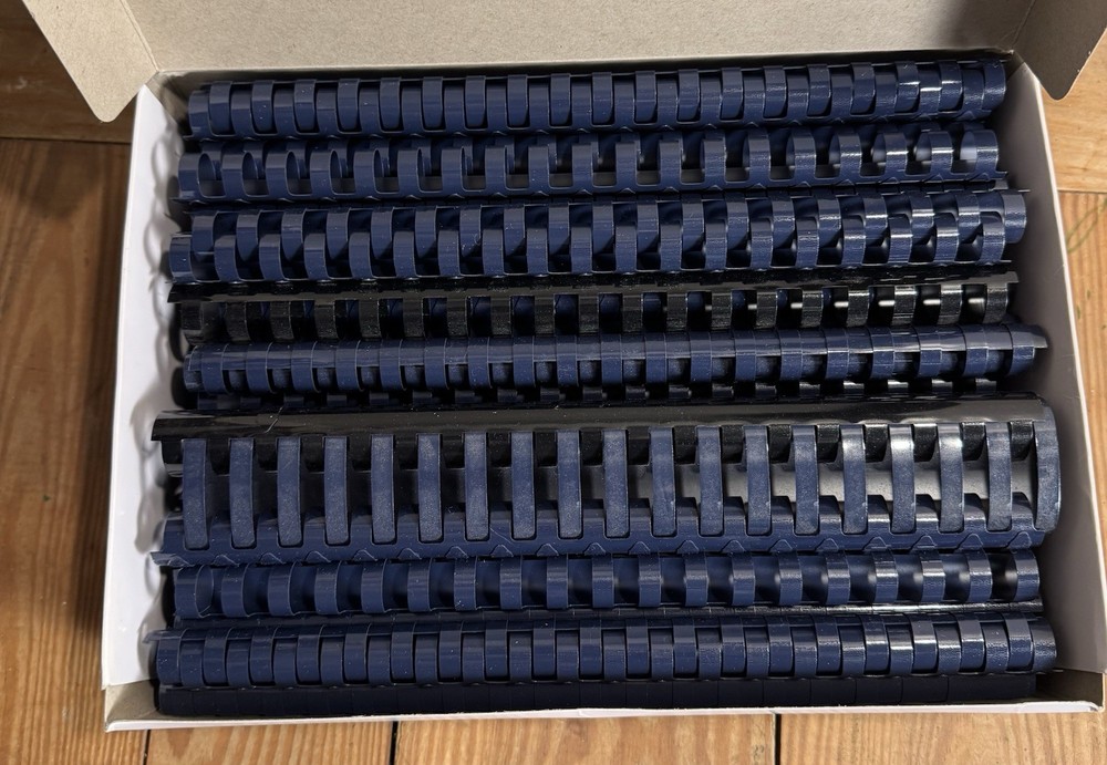 Large Lot Of Binding Material- Plastic Binding Combs, Covers Various Sizes