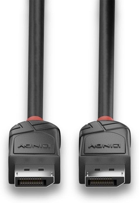 Lindy 0.5m DisplayPort 1.2 Cable, Black Line