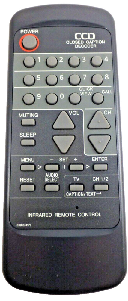ORION OEM REPLACEMENT TV REMOTE CONTROL PN: 076R074170