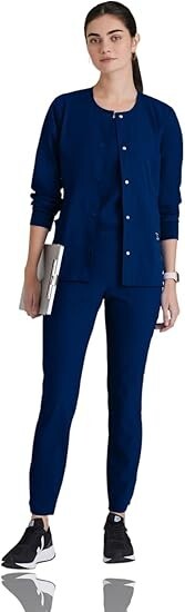 BARCO ONE SCRUB JACKET STYLE 5409 BLACK, NAVY, CEIL, ROYAL IN ALL SIZES NWT