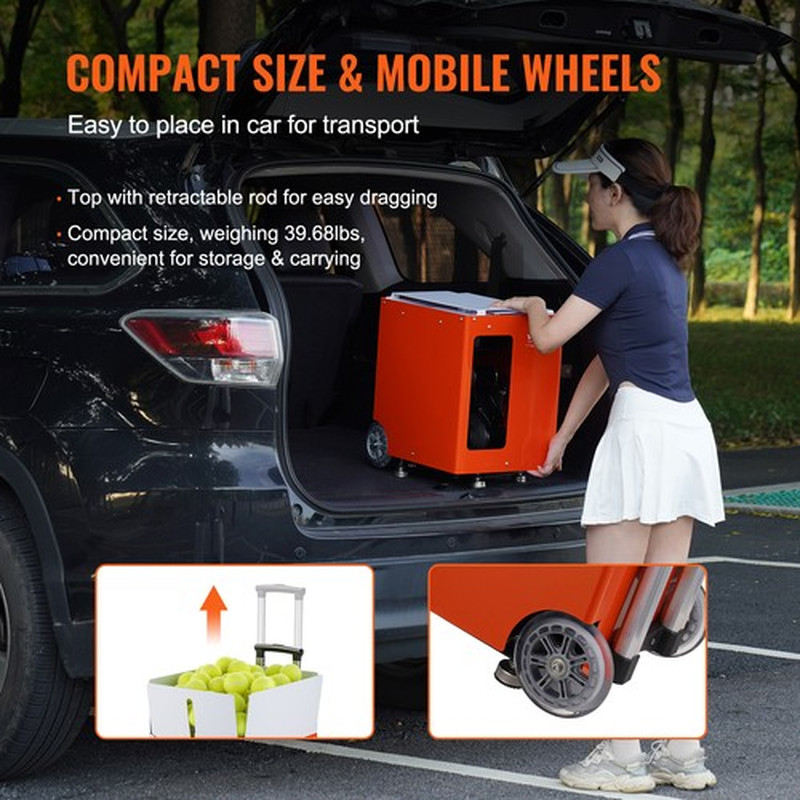 Tennis Ball Machine Automatic Portable Ball Launcher Training Practice