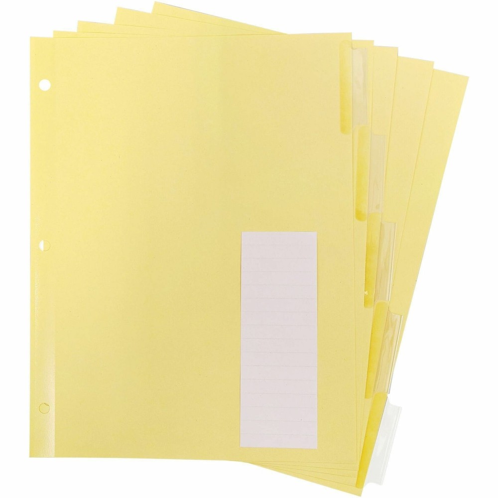 Business Source BSN20068 Ring Binder Index Divider 5 Tab Buff
