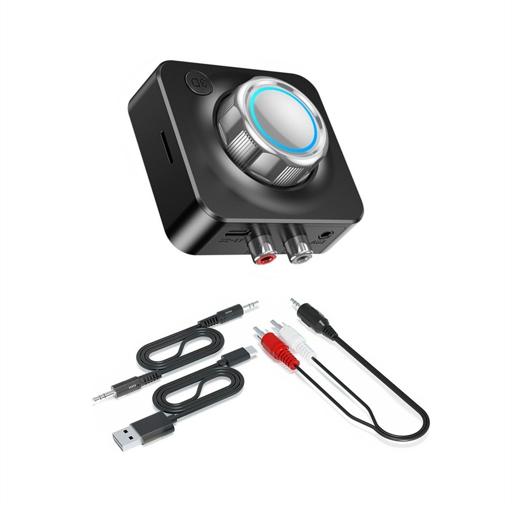 2-in-1 Wireless Bluetooth V5 Aux Audio Receiver Receiver TF Card Reader C
