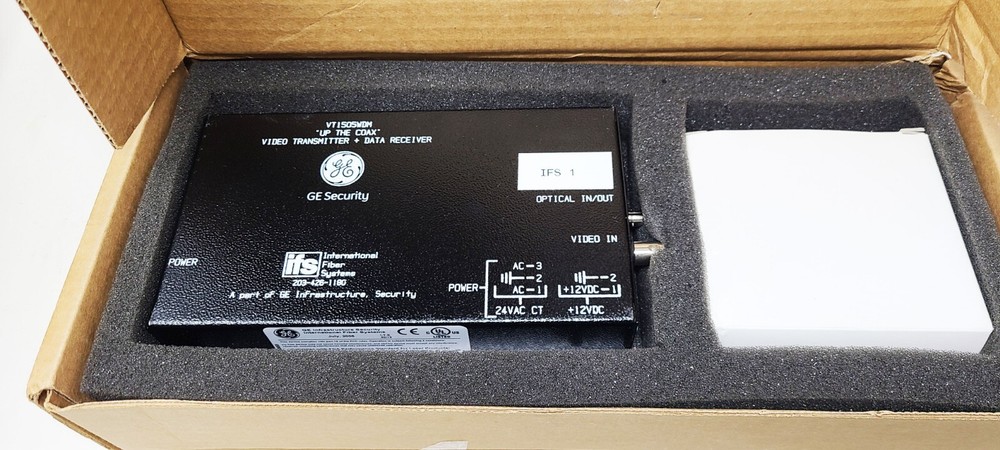 Interlogix VR1505WDM FM Video Receiver/Data Transceiver MM Rack Mt