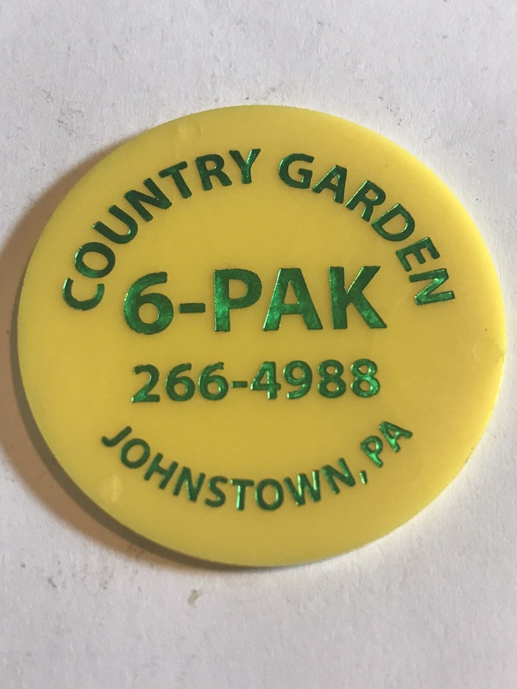 Plastic 6 - Pack Token From Johnstown, Pennsylvania
