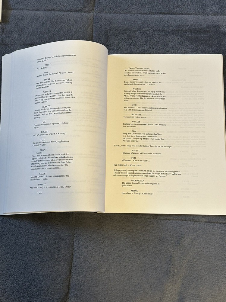 ALIEN 3 By William Gibson Screenplay Original Unused Script!!!!!!