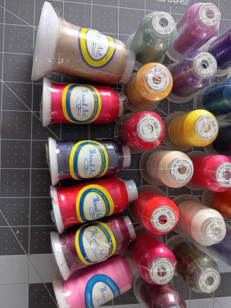 Polyester Embroidery Thread 28 Unopened Spools