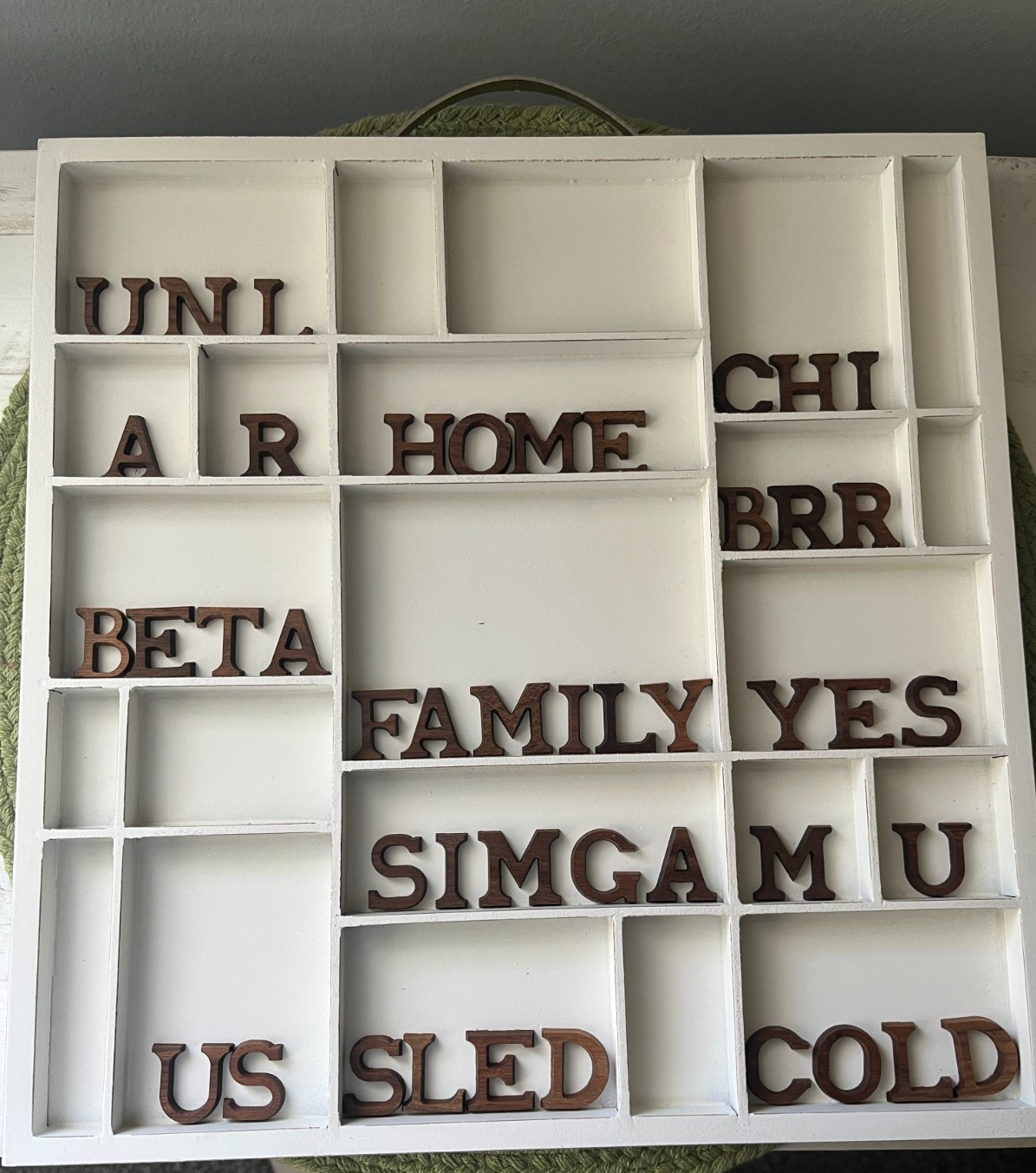 1" Solid Walnut Wood Letters Small Alphabet Pick Your Letter Paddle Tramps DIY