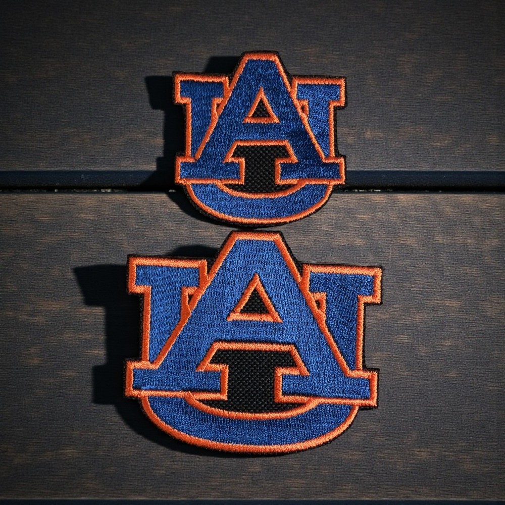Auburn Tigers Embroidery Patch Multi sizes 2" x 2" - 3" X 2.5"