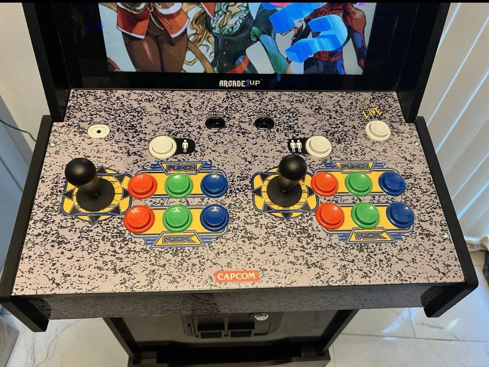 Marvel vs Capcom 2 w/ Lit Marque - Arcade1Up Riser Included 🔥 VERY RARE