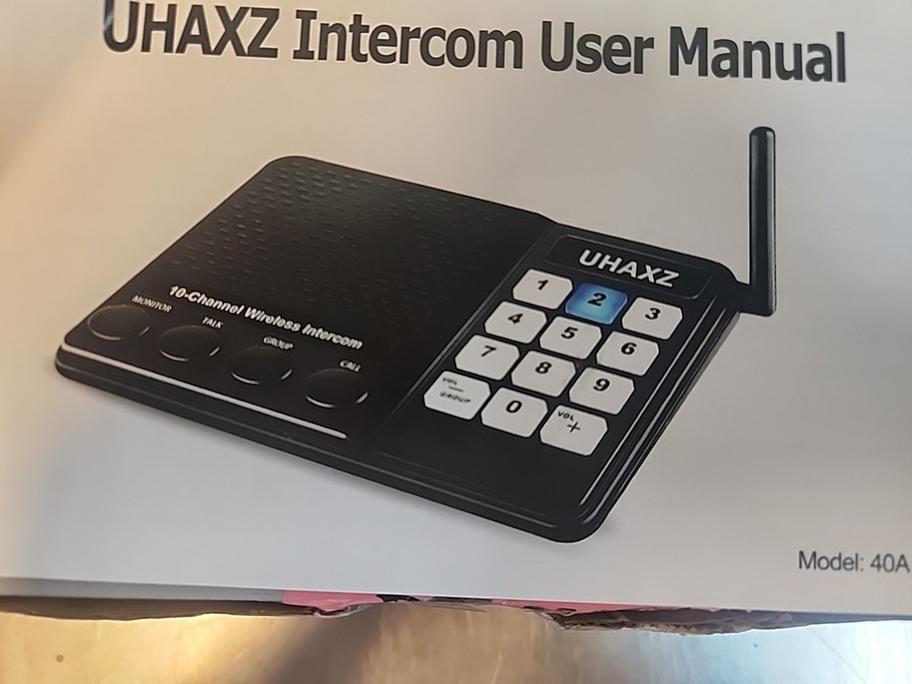 (4x) Office INTERCOM 10 CHANNELS WIRELESS 3 DIGITAL FTAN40A INTERCOM 4 PACK