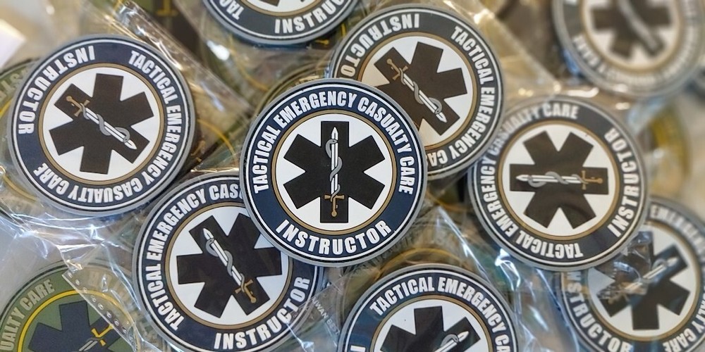 NAEMT PHTLS - INSTRUCTOR -Tactical Emergency Casualty Care - COLORED PVC patch