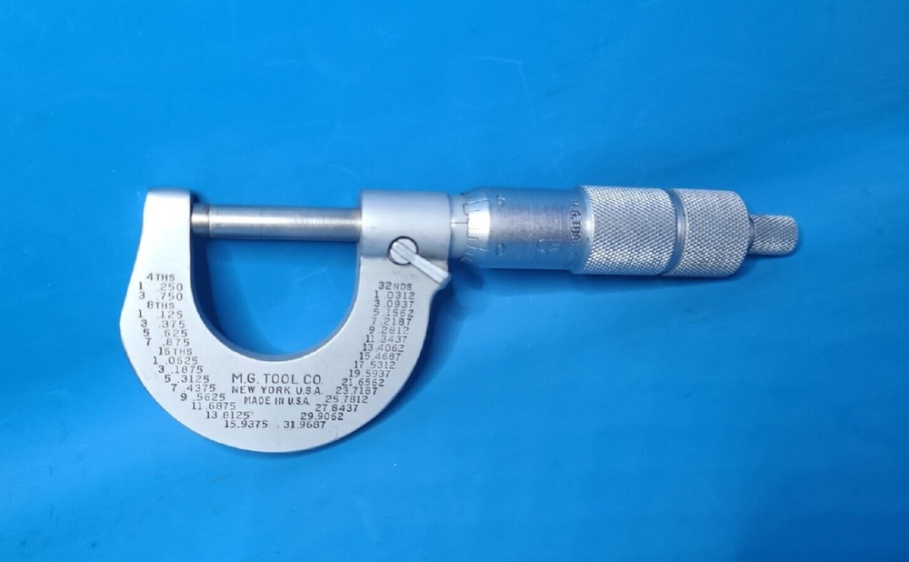 M.G. Tool 0-1" Micrometer