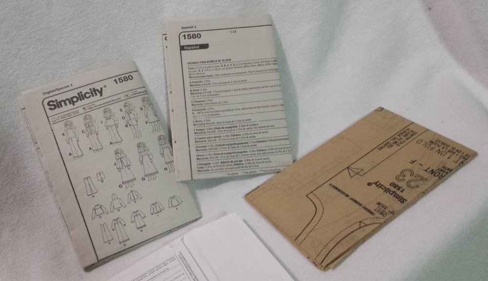 Simplicity Sewing Craft Pattern 1580 Uncut 18" Doll Clothes Wardrobe 2013