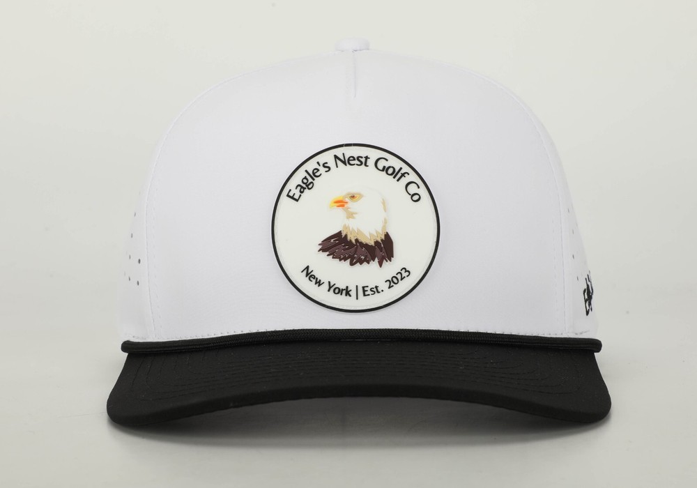 Rope Snapback Golf Hat/Cap Eagle's Nest Golf Co. (White)