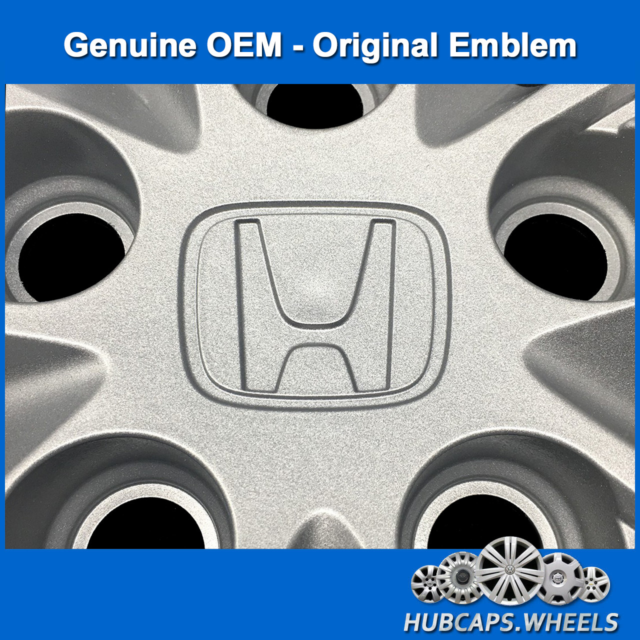 Hubcap Set Honda Civic 2013-2015 - Genuine OEM Factory 15-inch Wheel Cover 55092